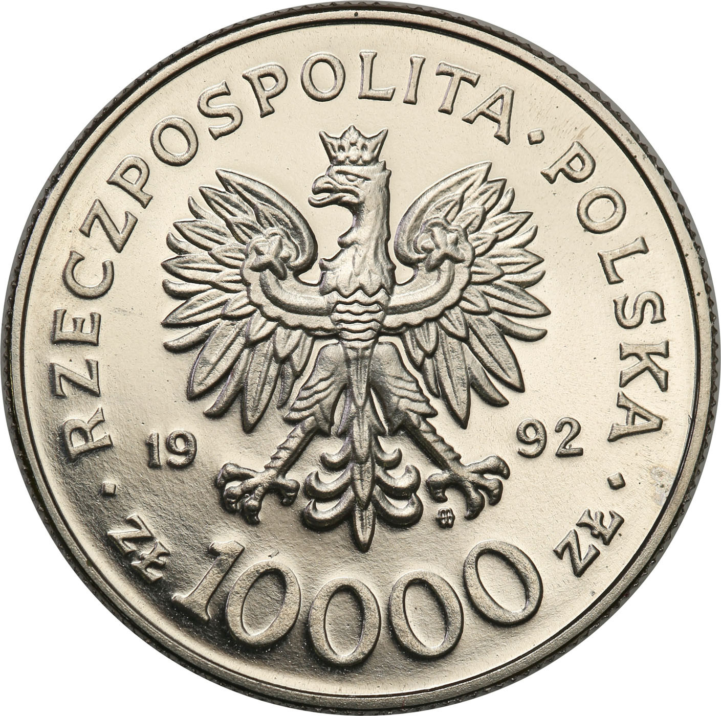 PRL. PRÓBA Nikiel 10 000 złotych 1992 – Władysław Warneńczyk